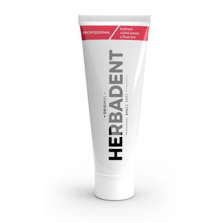 HERBADENT Professional Bylinná zubná pasta s fluorom 100 g