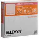 ALLEVYN Ag Gentle Border Obväz na ranu adhezív. polyuretanová pena 12,5 x 12,5cm 10 ks