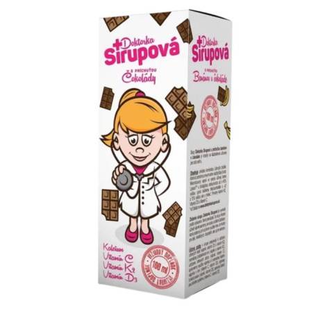 Doktorka Sirupová kalciový sirup s príchuťou Čokolády 100 ml