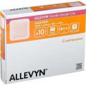 ALLEVYN Ag Gentle Border Obväz na ranu adhezív. polyuretanová pena 10 x 10cm 10 ks