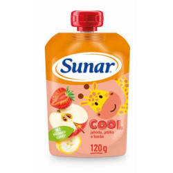 Sunar COOL ovocie Banán Jahoda Jablko 120 g