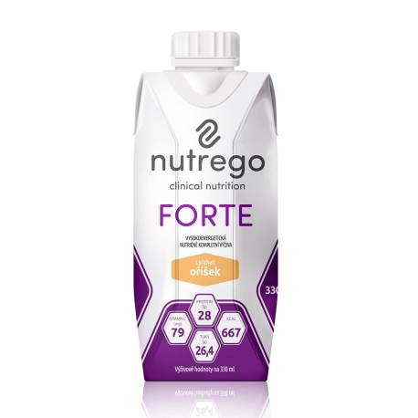Nutrego FORTE s príchuťou oriešok 12 x 330 ml