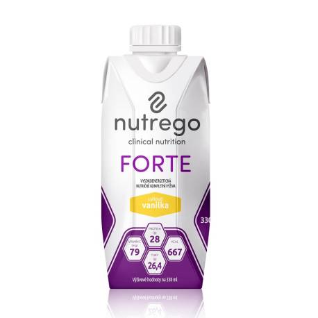 Nutrego FORTE s príchuťou vanilka 12 x 330 ml