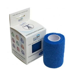 Kine-MAX Cohesive Elastic Bandage elastické samofixačné ovínadlo, 7,5cm x 4,5m, modré 1ks 