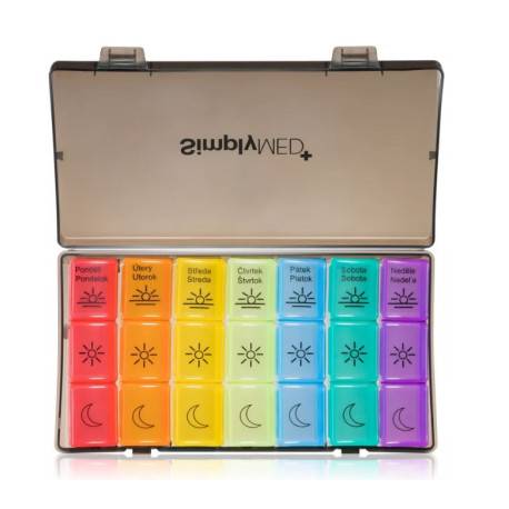 SimplyMED Týždenný dávkovač liekov model 21010 1 ks