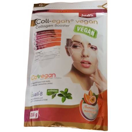 JutaVit Coll-egan Vegan Kolagén Booster prášok, príchuť pomaranč - maracuja 216 g