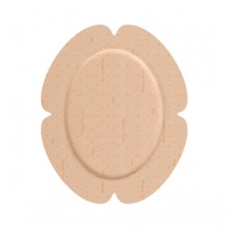 Mepilex Border Flex samolepivé krytie s mäkkým silikónom oválne 13 x16 cm 5 ks