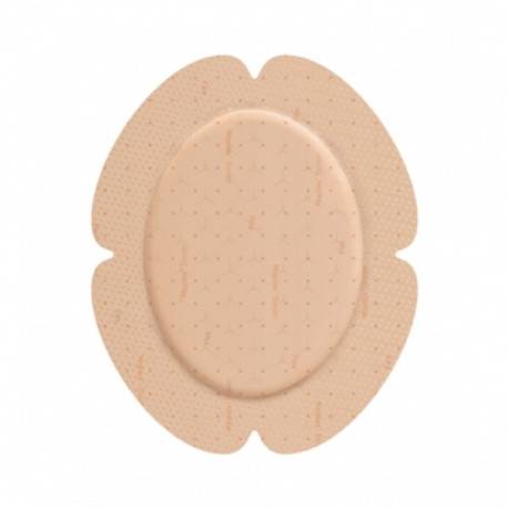 Mepilex Border Flex samolepivé krytie s mäkkým silikónom oválne 13 x16 cm 5 ks