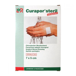 CURAPOR TRANSPARENT 7 x 5 cm vodeodolné 5 ks