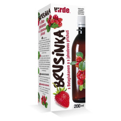 VIRDE BRUSNICA S BETAGLUKÁNOM fruktózový sirup 200 ml