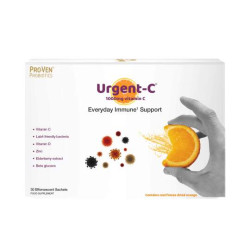 Pro-Ven Urgent-C Everyday Immune Support vrecúška so šumivým práškom 30 ks