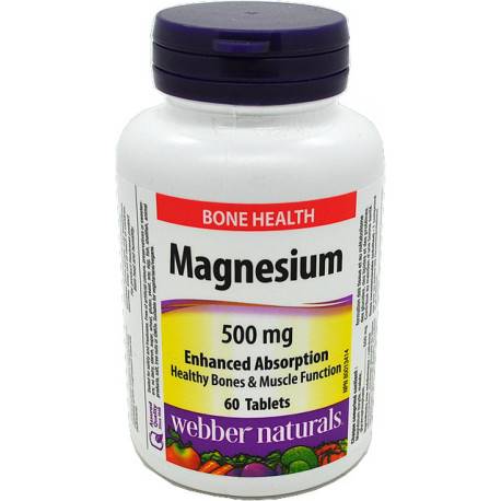 Webber Naturals Magnesium 500 mg tablety 60 ks