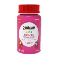 Centrum kids GUMMIES malina a jahoda želé s vitamínmi a minerálmi 60 ks