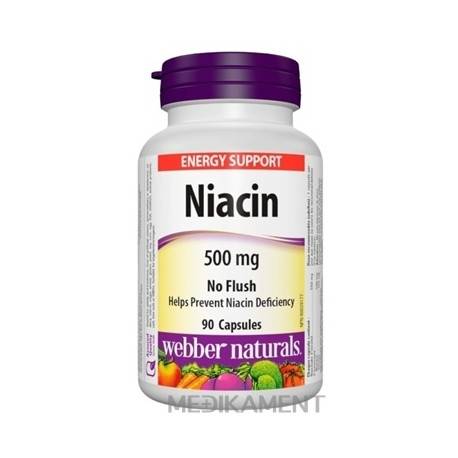 Webber Naturals Niacin 500 mg kapsuly 90 ks