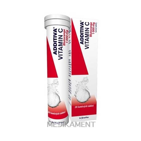 ADDITIVA VITAMÍN C Blutorange šumivé tablety 20 ks