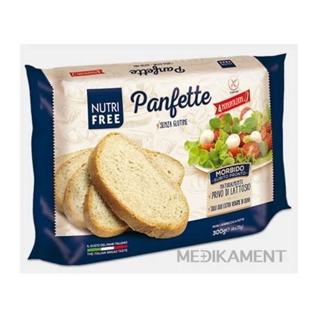 NutriFree Panfette chlieb biely krájaný 4 porcie 300 g