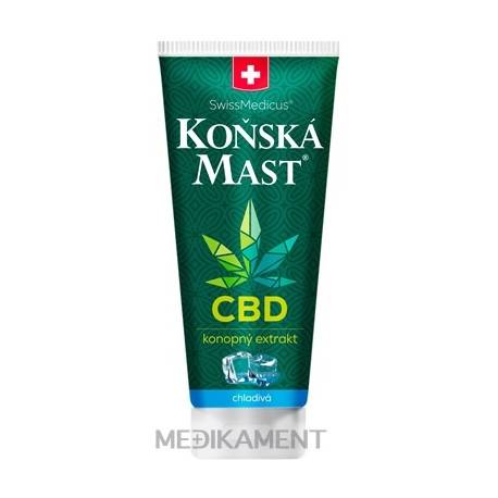 SwissMedicus KONSKÁ MASŤ s CBD chladivá bylinný balzam 200 ml