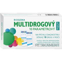 BIOGEMA MULTIDROGOVÝ TEST 10 PARAMETROVÝ na rýchlu diagnostiku 10 drog v moči 1x2 ks