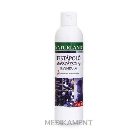NATURLAND OŠETRUJÚCI MASÁŽNY OLEJ S LEVANDUĽOU 200 ml