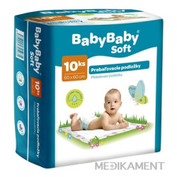 BabyBaby Soft prebaľovacie 60 x 60 cm 10 ks
