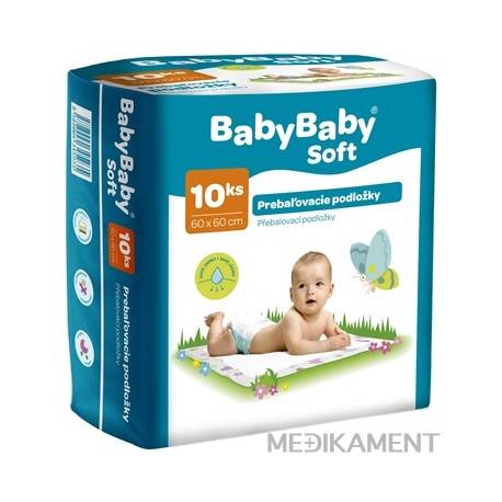 BabyBaby Soft prebaľovacie 60 x 60 cm 10 ks