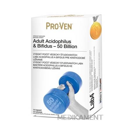 PRO-VEN Adult Acidophilus & Bifidus - 50 Billion cps 1x14 ks