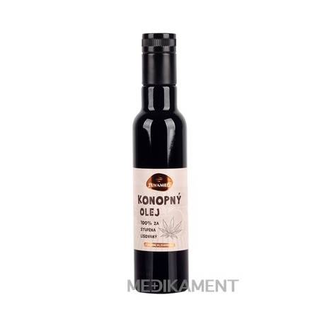 JUVAMED KONOPNÝ OLEJ 100 % za studena lisovaný 1x250 ml