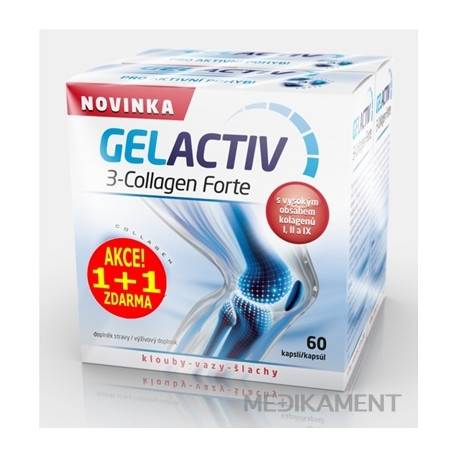 GELACTIV 3-Collagen Forte kapsuly 60+60 ks