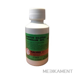 Galvex SPIRITUS DILUTUS / ETHANOLUM 60% roztok 100 g