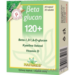 NATURES Betaglucan 120+ kapsuly 30 ks