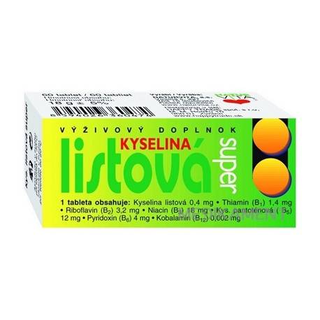 Naturvita Kyselina listová Super tablety 60 ks