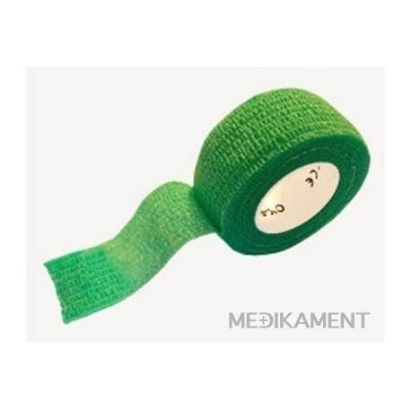 MEDIC Bandáž Finger Zelená 2,5cm x 4,5m, náplasť elastická (rýchloobväz), 1x1 ks