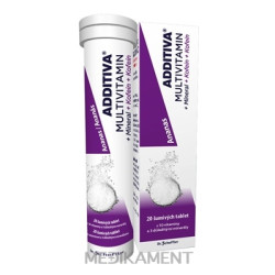 ADDITIVA MULTIVITAMÍN + Minerál + Kofein šumivé tablety 20 ks