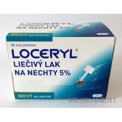 LOCERYL liečivý lak na nechty 5 % nový aplikátor, lum 1x2,5 ml