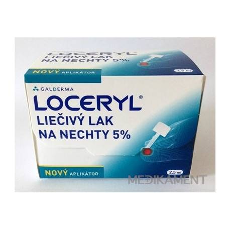 LOCERYL liečivý lak na nechty 5 % nový aplikátor, lum 1x2,5 ml