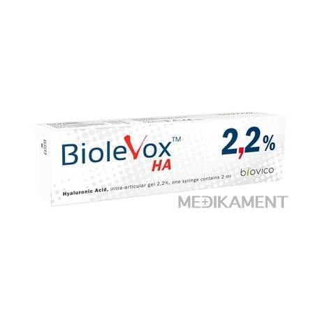 BIOLEVOX HA 2,2% intraartikulárny roztok s obsahom hyaluronátu sodného v predplnenej strie