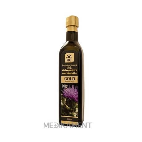 IREL Olej z pestreca mariánskeho GOLD za studena lisovaný 1x500 ml