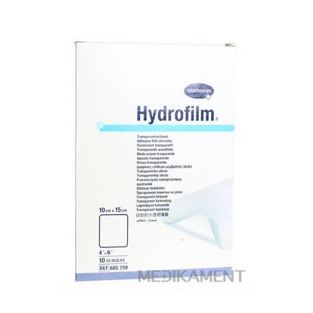 HYDROFILM samolepiaci transparentný obväz 10 x 15 cm 10 ks