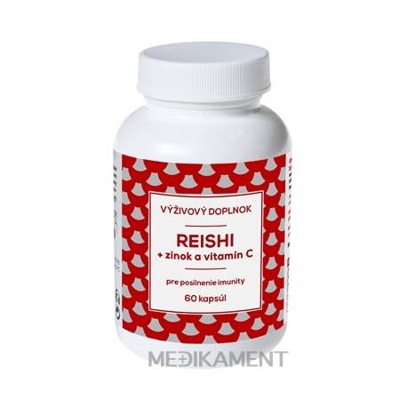 NATURVITA REISHI + zinok a vitamín C kapsuly 60 ks