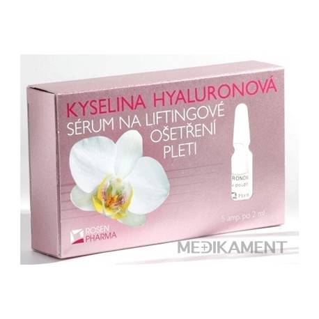 ROSEN KYSELINA HYALURÓNOVÁ - SÉRUM na liftingové ošetrenie pleti, ampuly 5x2 ml (10 ml)