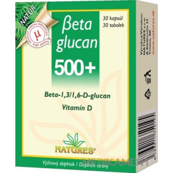 NATURES Betaglucan 500+ kapsuly 30 ks