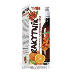 VIRDE RAKYTNÍK SIRUP s betaglukánom, pomarančová príchuť 200 ml
