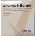 ADVAZORB BORDER krytie na rany samopriľnavé atraumatické 7,5 x 7,5 cm 10 ks
