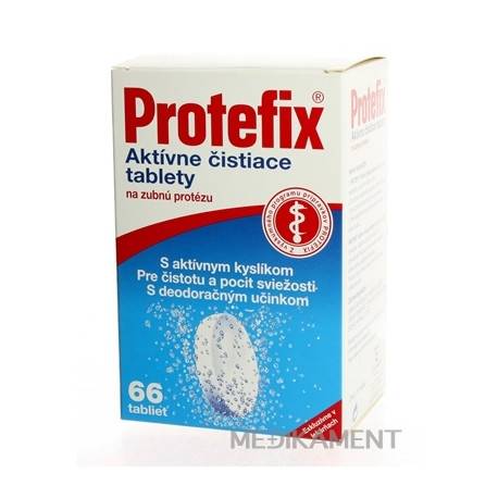 Protefix Aktivne čístiace tablety na zubnú protézu tbl eff 1x66 ks