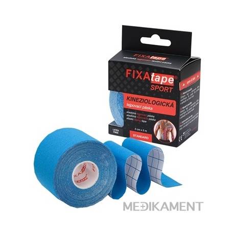 FIXAtape SPORT STANDARD KINESIOLOGY elastická tejpovacia páska modrá 5 cm x 5 m 1 ks