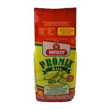 Novalim PROMIX Alfa univerzálna mineralizovaná bezgluténová múka 1000 g