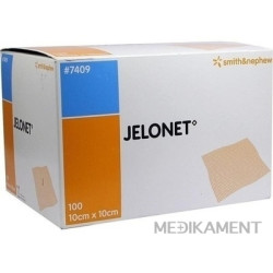 JELONET Krytie na rany 10x10 cm, mastný tyl impregnovaný čistým bielym parafínom 1x100 ks
