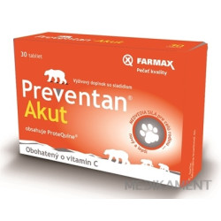 FARMAX Preventan Akut obohatený o vitamín C tbl 1x30 ks