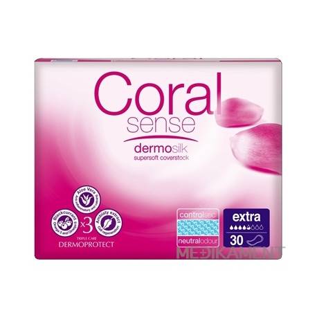 Coral Sense Extra vložky inkontinenčné pre ženy 33 cm 30 ks