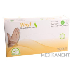 Medi-Inn Rukavice vinylové veľ. L nepudrované, 1x100 ks